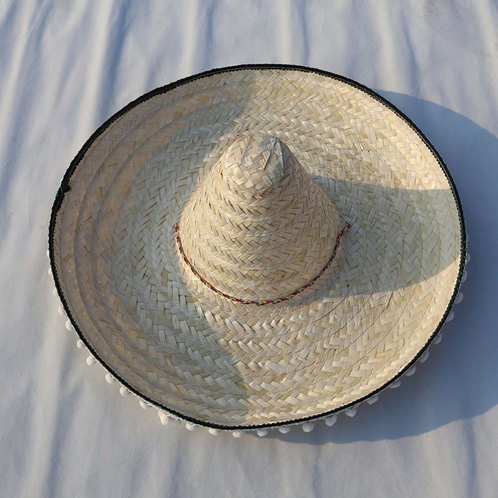 Brede rand Mexicaanse feesthoe - Bucket Hat Straw recensie en prijs